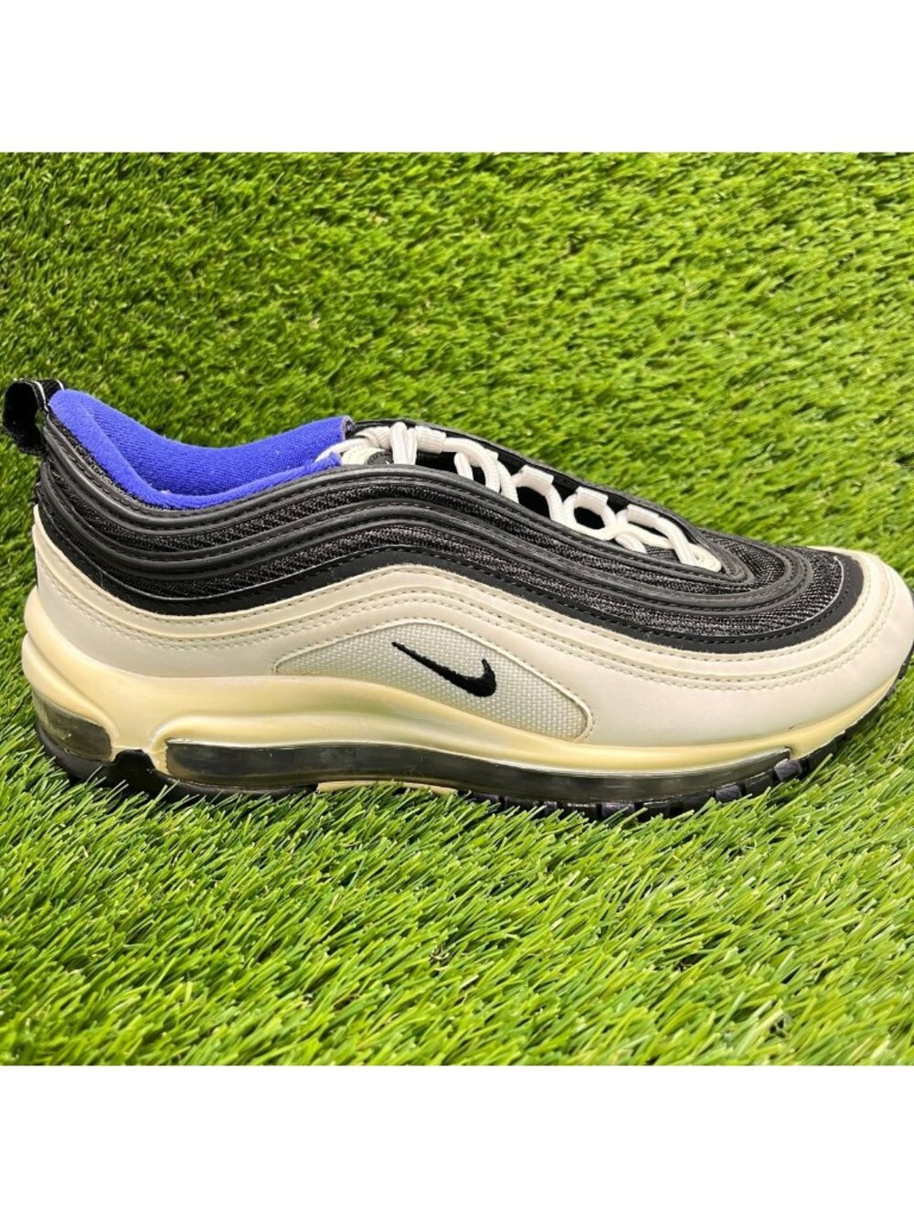 Nike Air Max 97 Persian Violet Black White Girls Size 7Y Running Shoes Sneakers